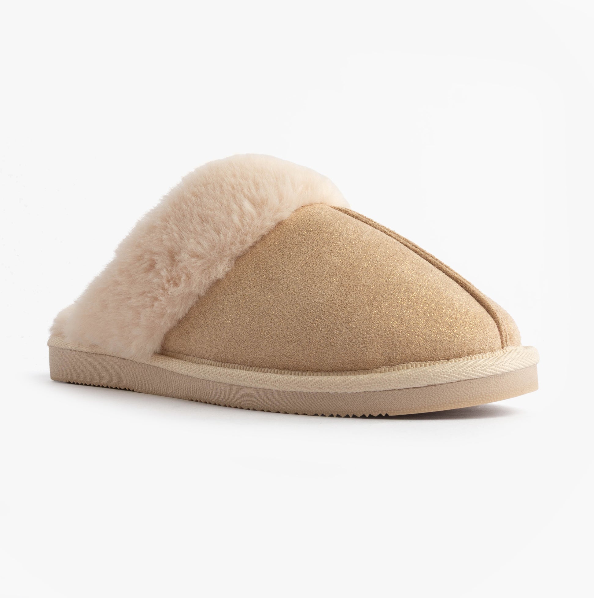 Jo & Joe GLIMMER Womens Mule Slippers Beige