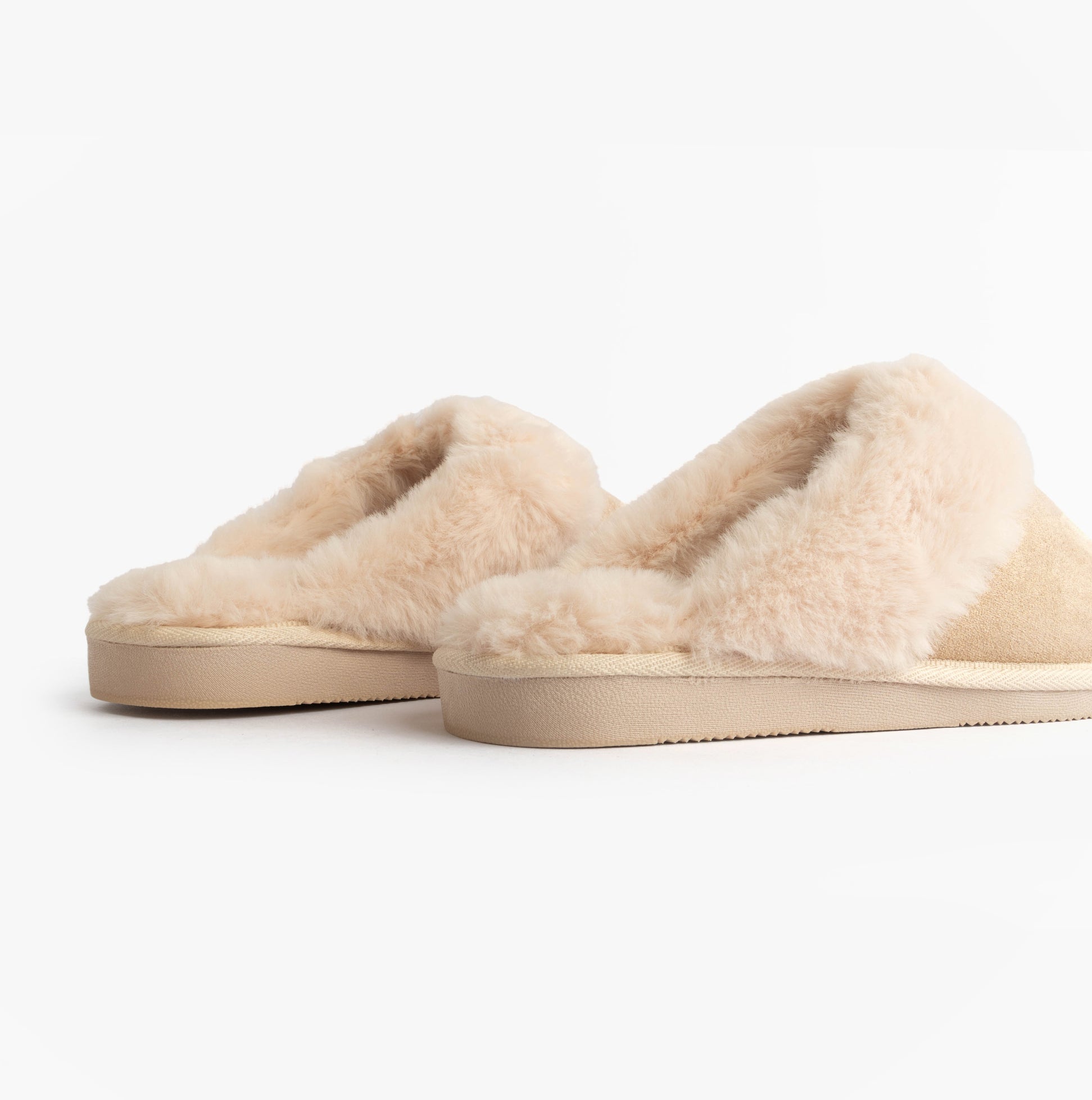 Jo & Joe GLIMMER Womens Mule Slippers Beige