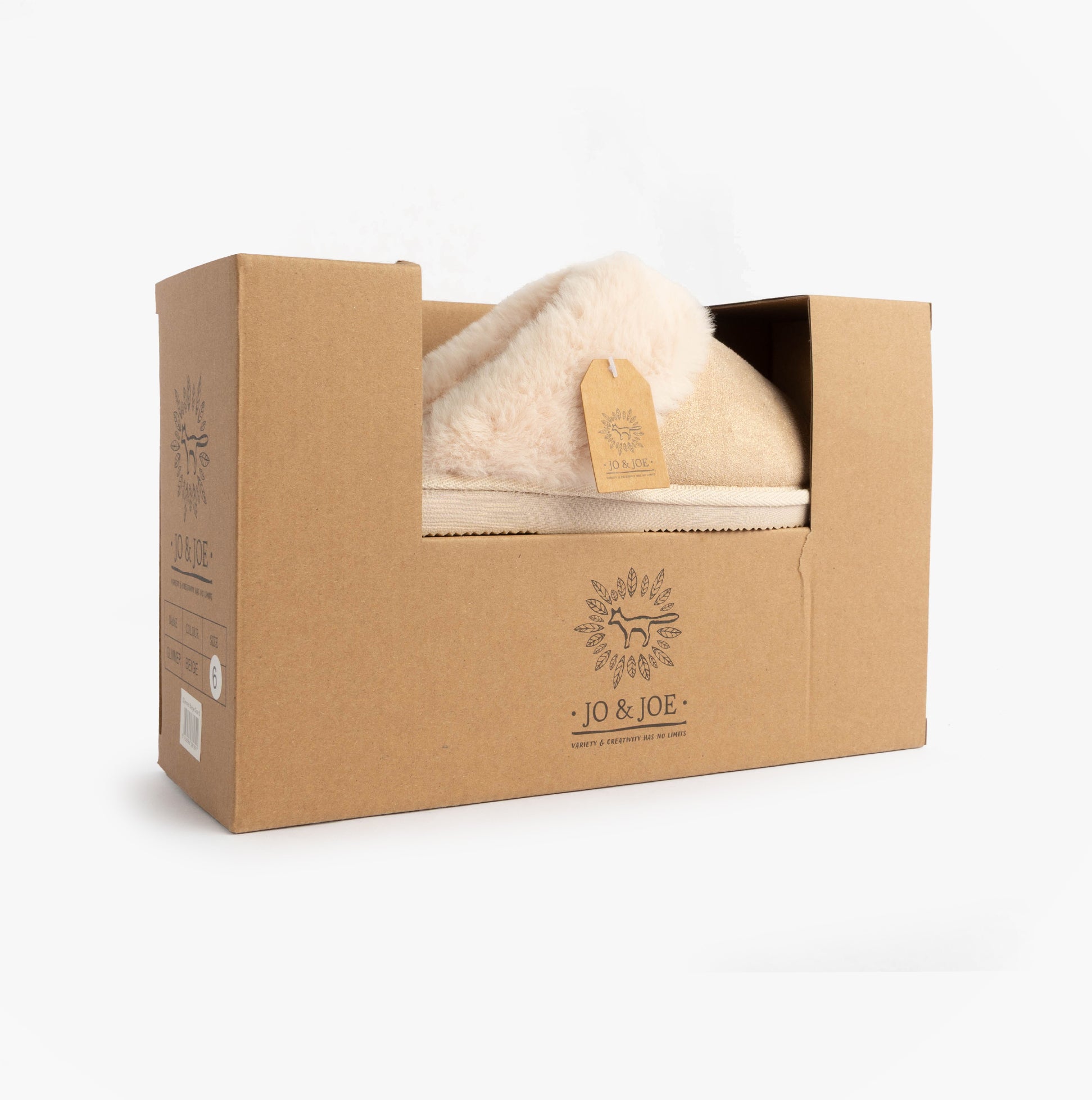 Jo & Joe GLIMMER Womens Mule Slippers Beige