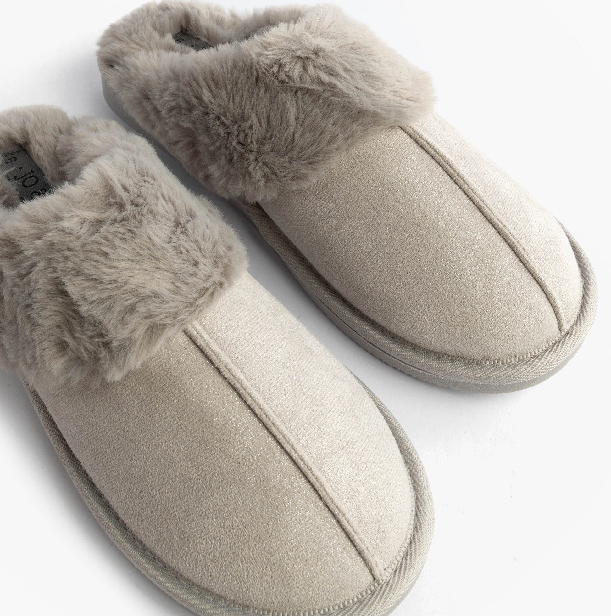 Jo & Joe GLIMMER Womens Mule Slippers Grey