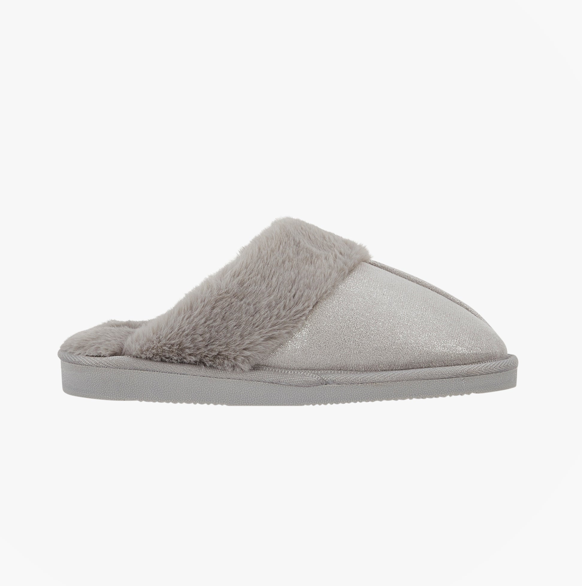 Jo & Joe GLIMMER Womens Mule Slippers Grey