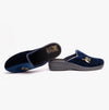 Jo & Joe HELEN Womens Wedge Heel Mule Slippers Navy