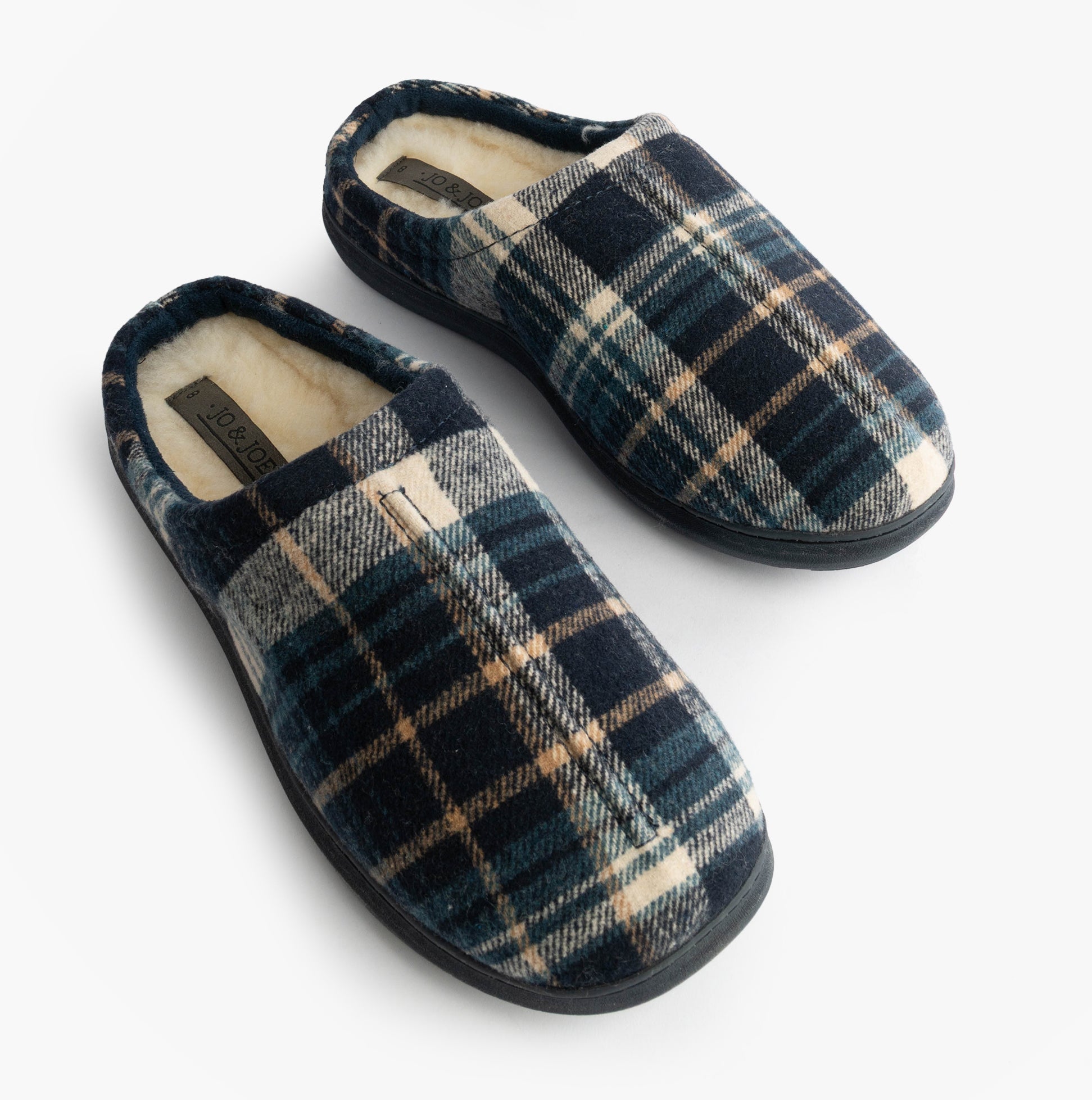 Jo & Joe INVERNESS Mens Mule Slippers Navy