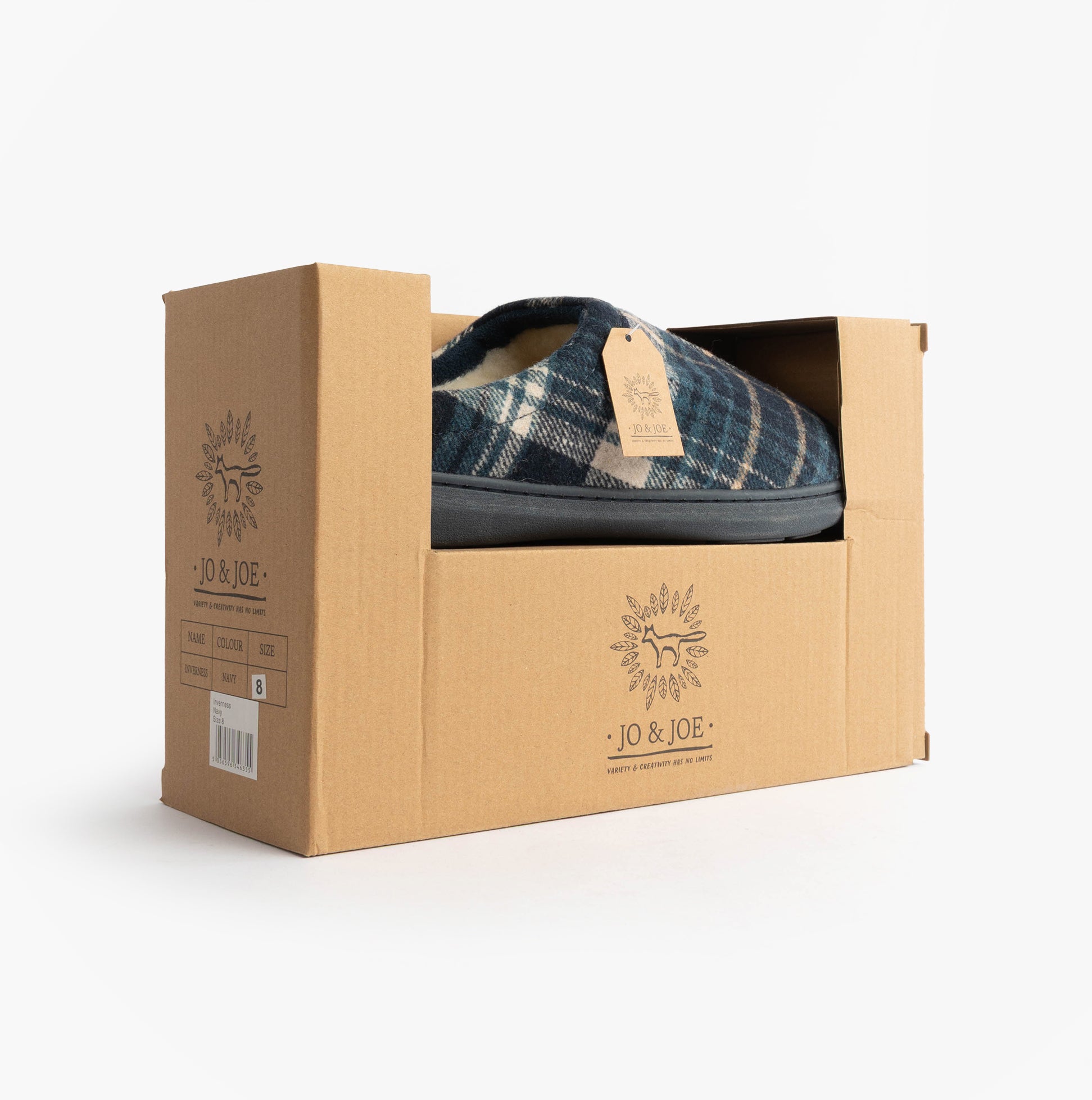 Jo & Joe INVERNESS Mens Mule Slippers Navy