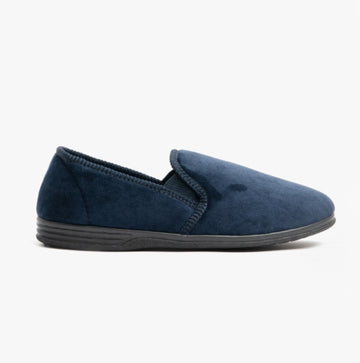 Jo & Joe JAKE Mens Full Slippers Navy