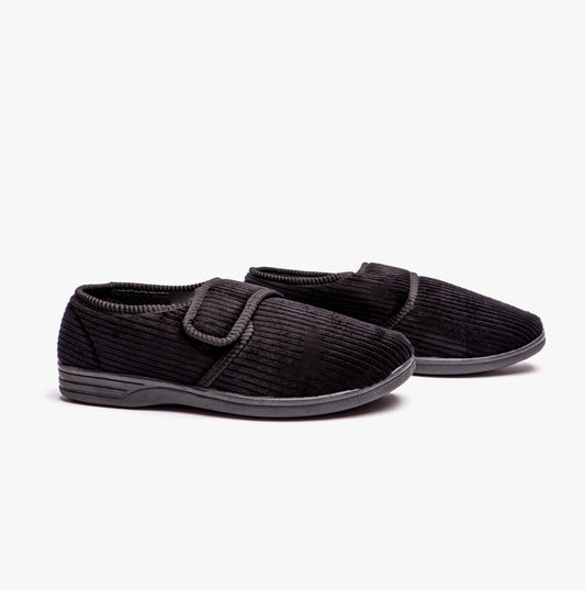 Jo & Joe KEN Mens Slippers Black