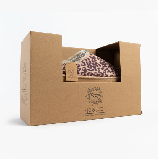 Jo & Joe KOALA Womens Mule Slippers Leopard