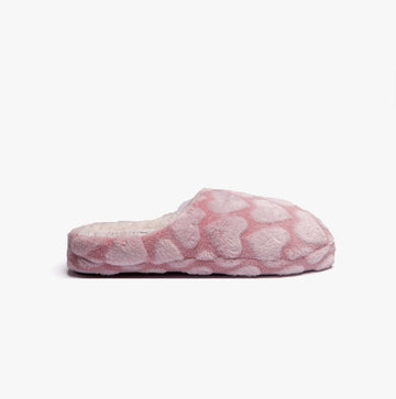 Jo & Joe LOVEHEART Womens Slippers Pink