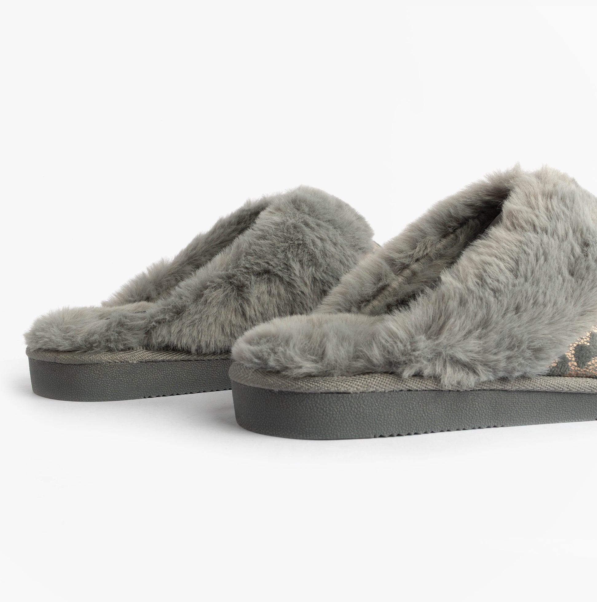Jo & Joe LYLA Womens Mule Slippers Grey
