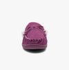 Jo & Joe MULL Womens Suede Moccasin Slippers Dark Pink