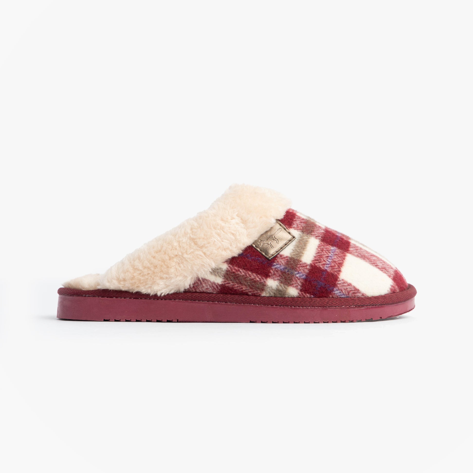 Jo & Joe SHETLAND Womens Mule Slippers Cherry
