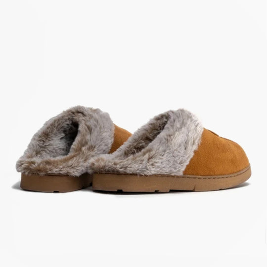 Jo & Joe SPLENDOUR Womens Mule Slippers Chestnut
