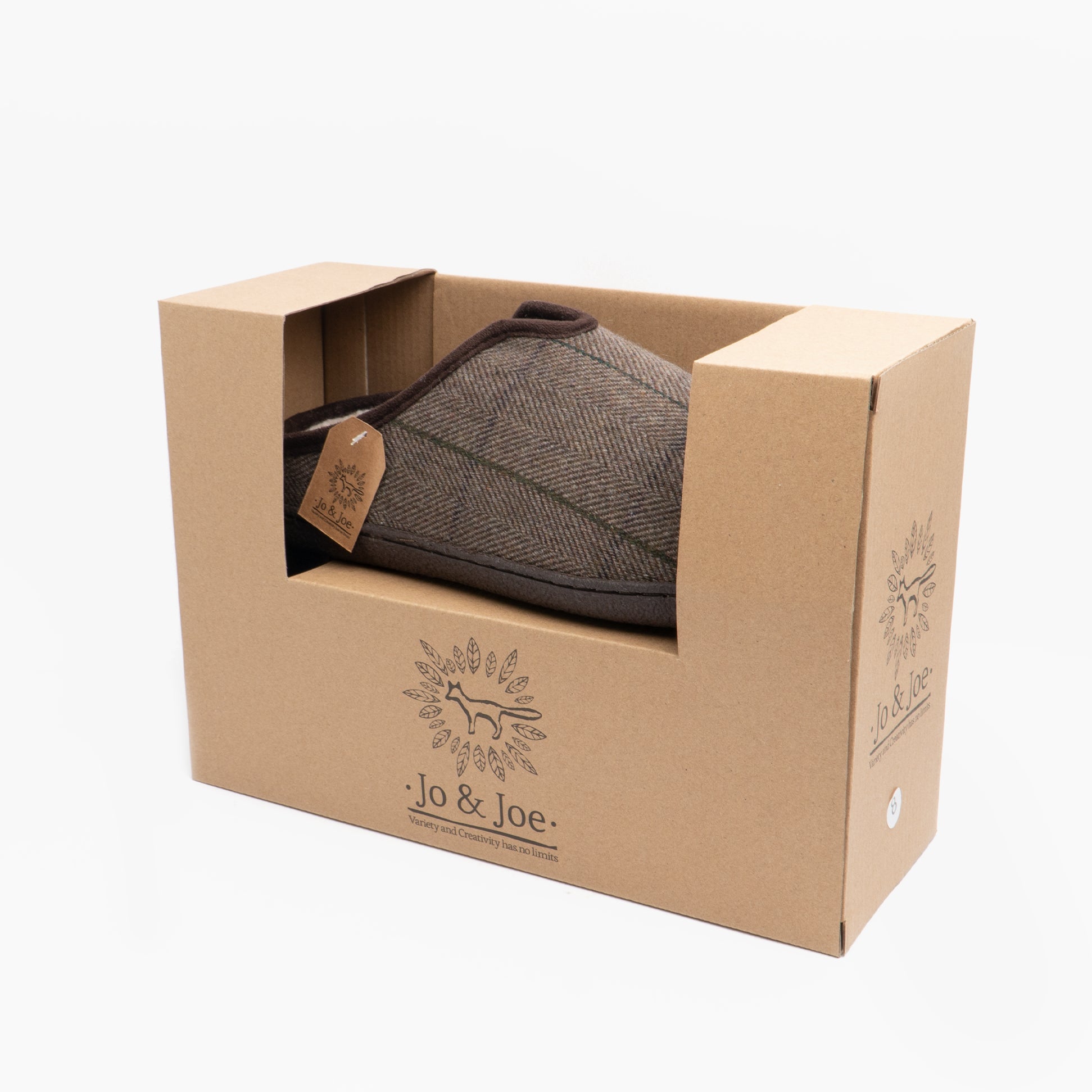 Jo & Joe HAMISH Mens Mule Slippers Dark Brown