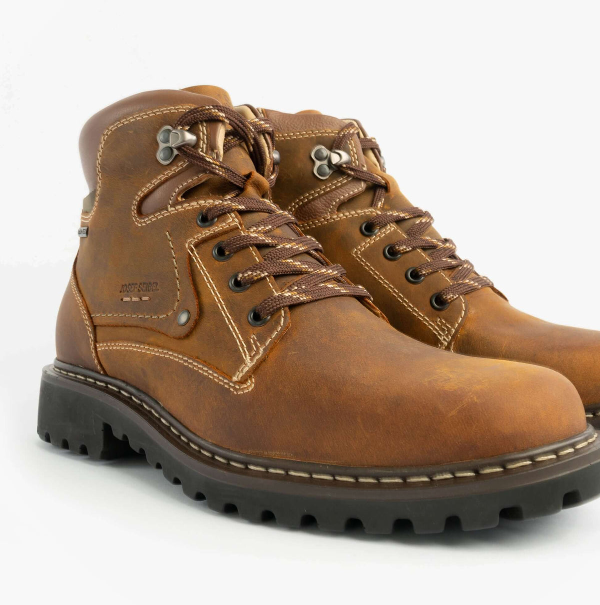 Josef Seibel CHANCE 51 Mens Boots Castagne Kombi Brown | Shuperb display picture 3