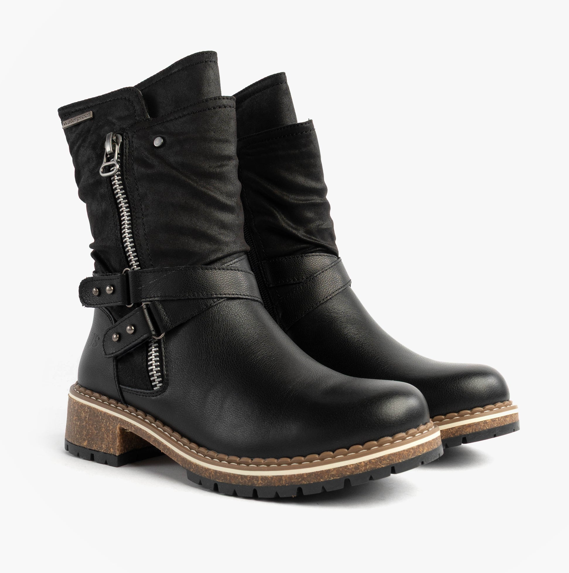 Josef Seibel WAYLYNN 13 Womens Biker Boots Black