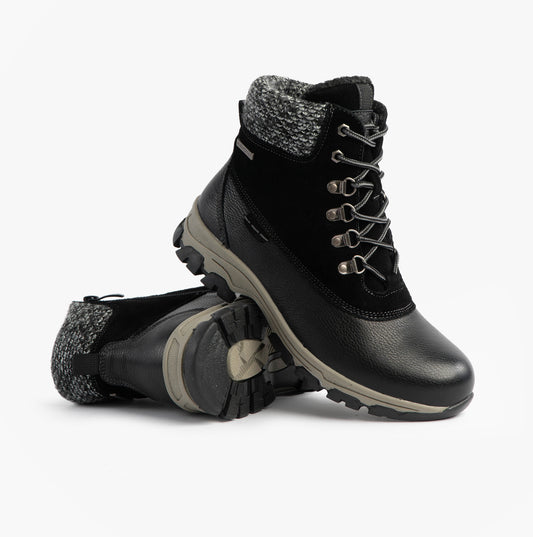 Josef Seibel WYNTER 02 Womens Waterproof Lace Up Boots Black