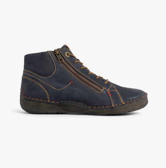 Josef Seibel FERGEY 67 Womens Size Zip Boots Ocean