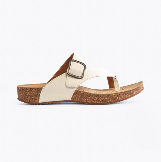 Josef Seibel TONGA 77 Womens Toe-Post Sandals White