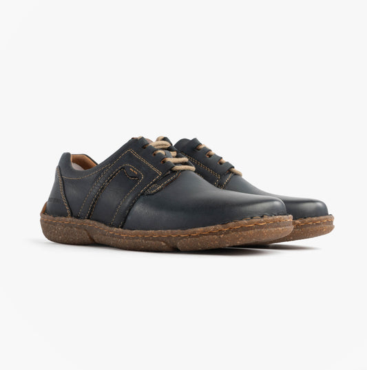 Josef Seibel NEELE 44 Womens Lace Up Leather Shoes Ocean