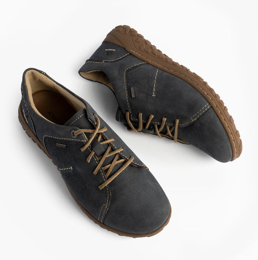 Josef Seibel RUBY 50 Womens Lace Up Casual Shoes Indigo Blue