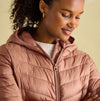 Joules KENLEY Womens Showerproof Hooded Puffer Jacket Pink
