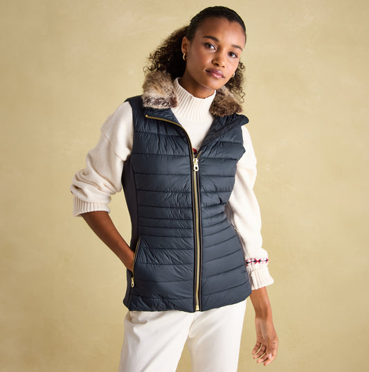 Joules BECKLEY Womens Gilet Dark Navy
