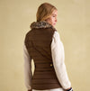 Joules Beckley Womens Padded Showerproof Gilet Chestnut
