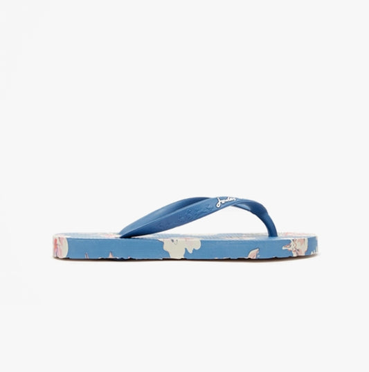 Joules FLIP FLOP JNR Girls Beach Sandals Blue Floral