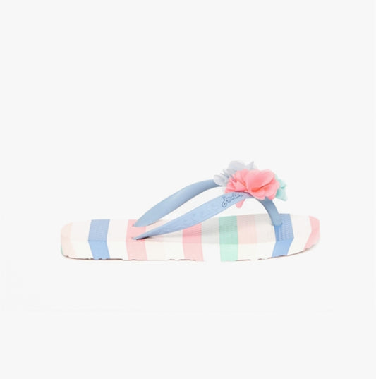 Joules FLIP FLOP JNR Girls Beach Sandals Multi Stripes