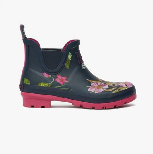Joules WELLIBOB Womens Boots Navy Floral