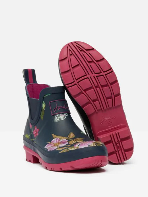 Joules WELLIBOB Womens Boots Navy Floral