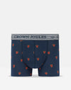 Joules CROWN JOULES Mens 2 Pack Boxers Crest Navy