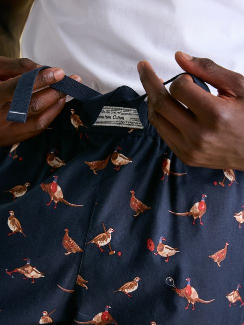 Joules DOZER Pyjama Bottoms Game Birds