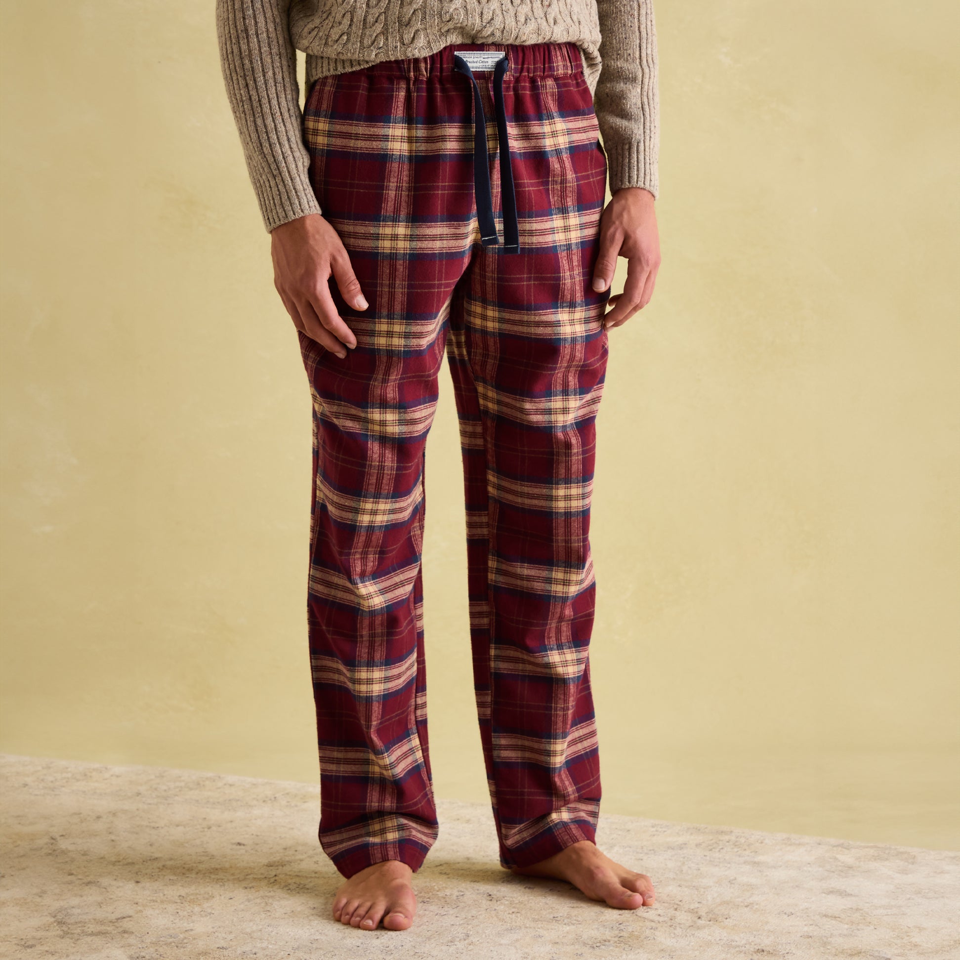Joules SLEEPER Mens Pyjama Bottoms Red Check