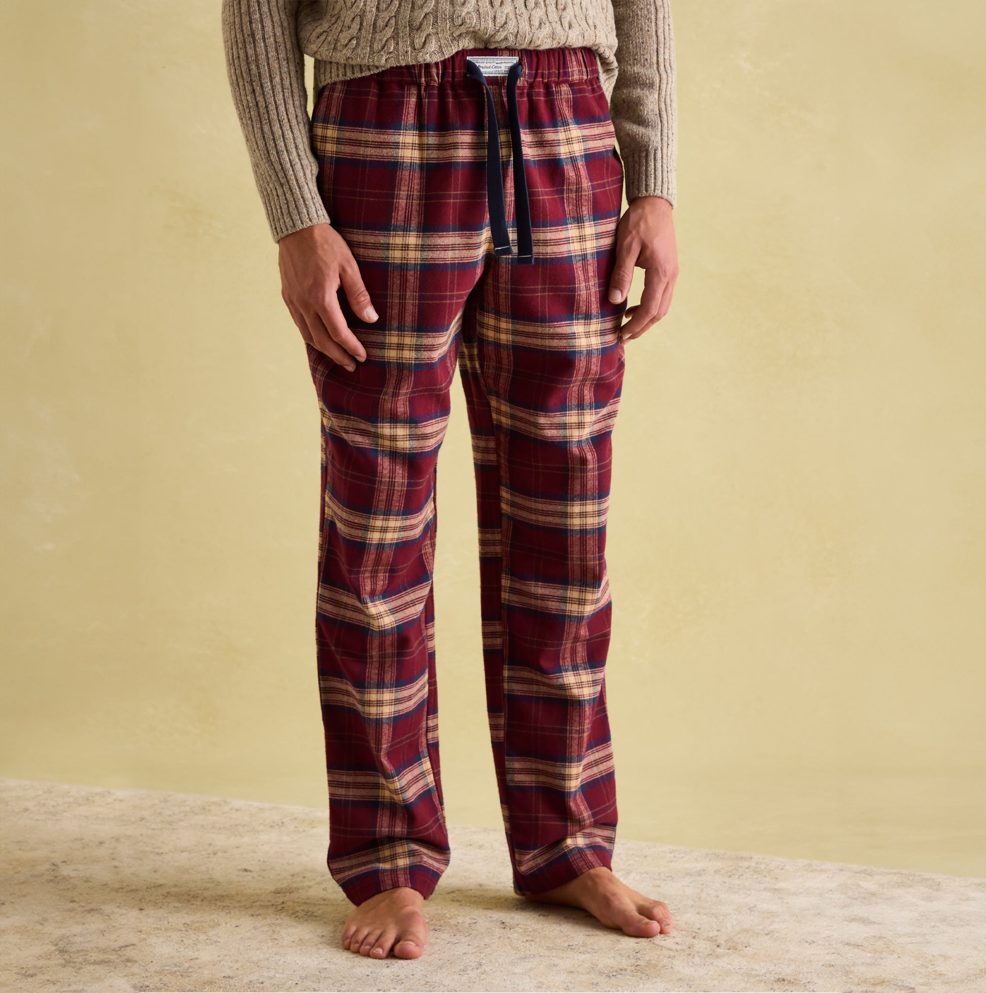 Joules SLEEPER Mens Pyjama Bottoms Red Check