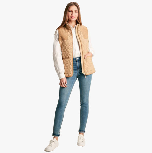 Joules STATELY Womens Gilet Beige