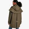 Joules EDINBURGH Womens Coat Green Floral
