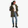 Joules EDINBURGH Womens Coat Green Floral