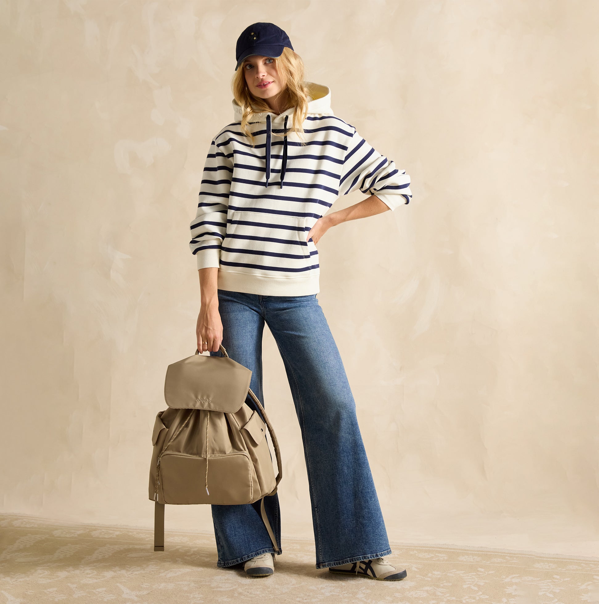 Joules CAMBECK NYLON RUCKSACK Womens NEUTRAL