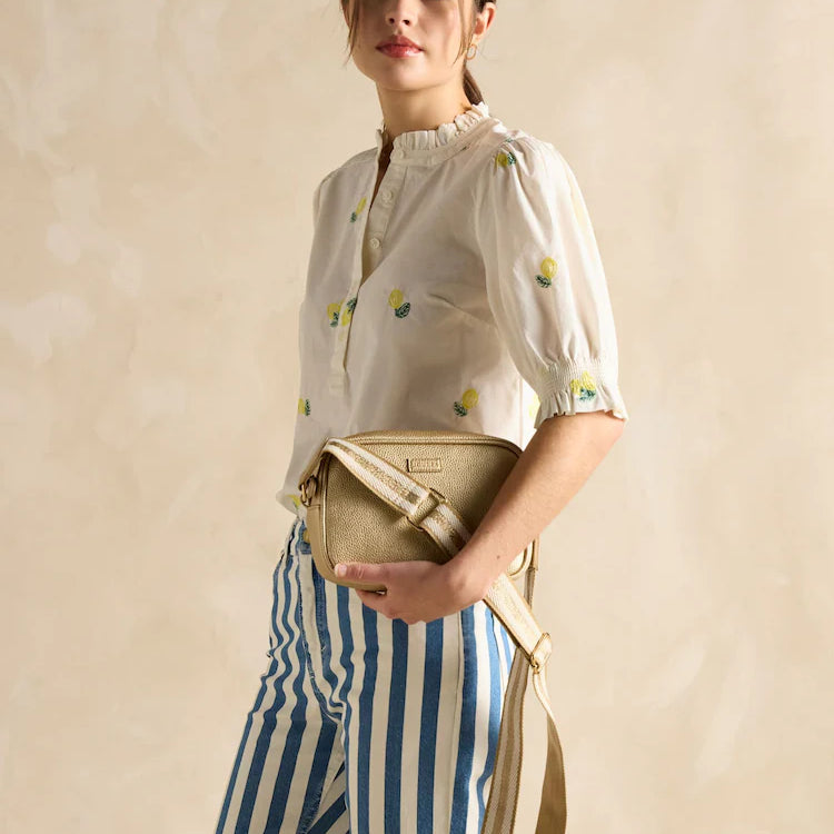 Joules TRENT Womens Cross Body Bag Gold