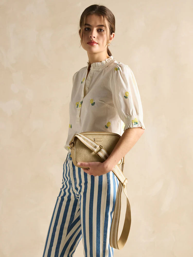 Joules TRENT Womens Cross Body Bag Gold