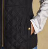 Joules Minx Womens Showerproof Diamond Quilted Gilet Black