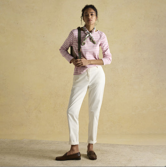 Joules HARBOUR Womens Top Pink Stripe