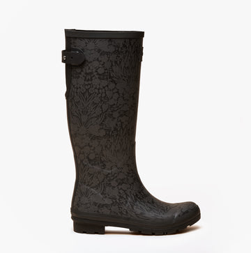Joules WELLY PRINT Womens Wellington Boots Black