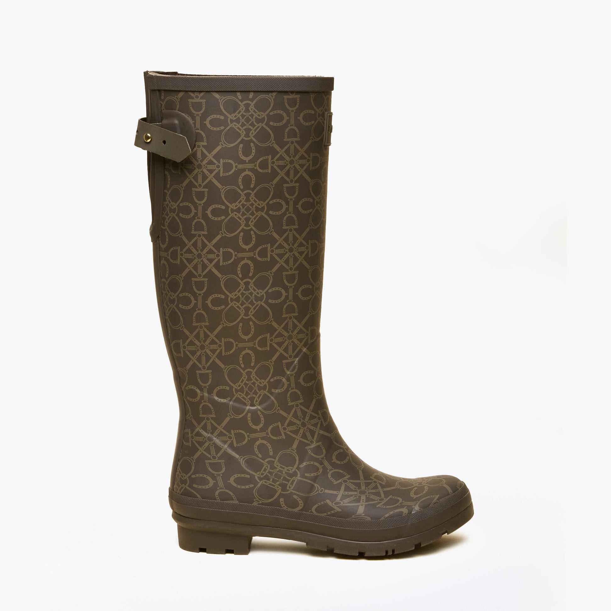 Joules WELLY PRINT Womens Wellington Boots Brown