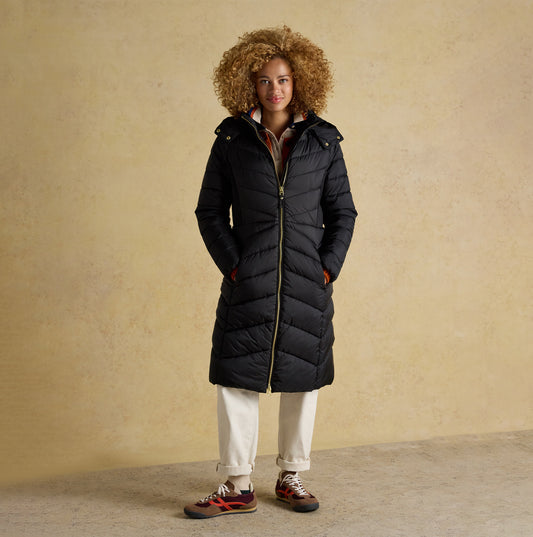 Joules PEMBURY Womens Long Coat Black