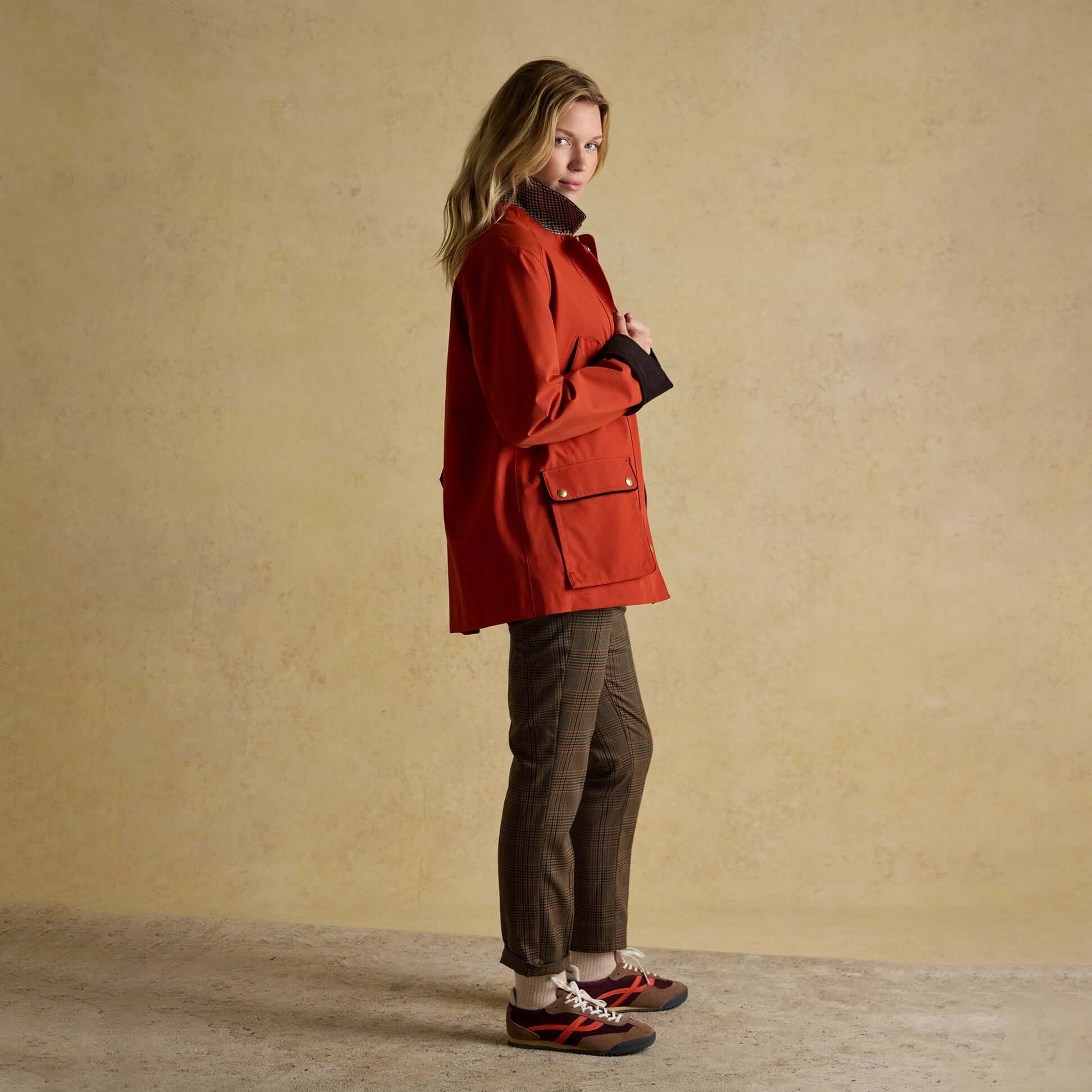 Joules KATHERINE Waterproof Heritage Coat Burnt Orange