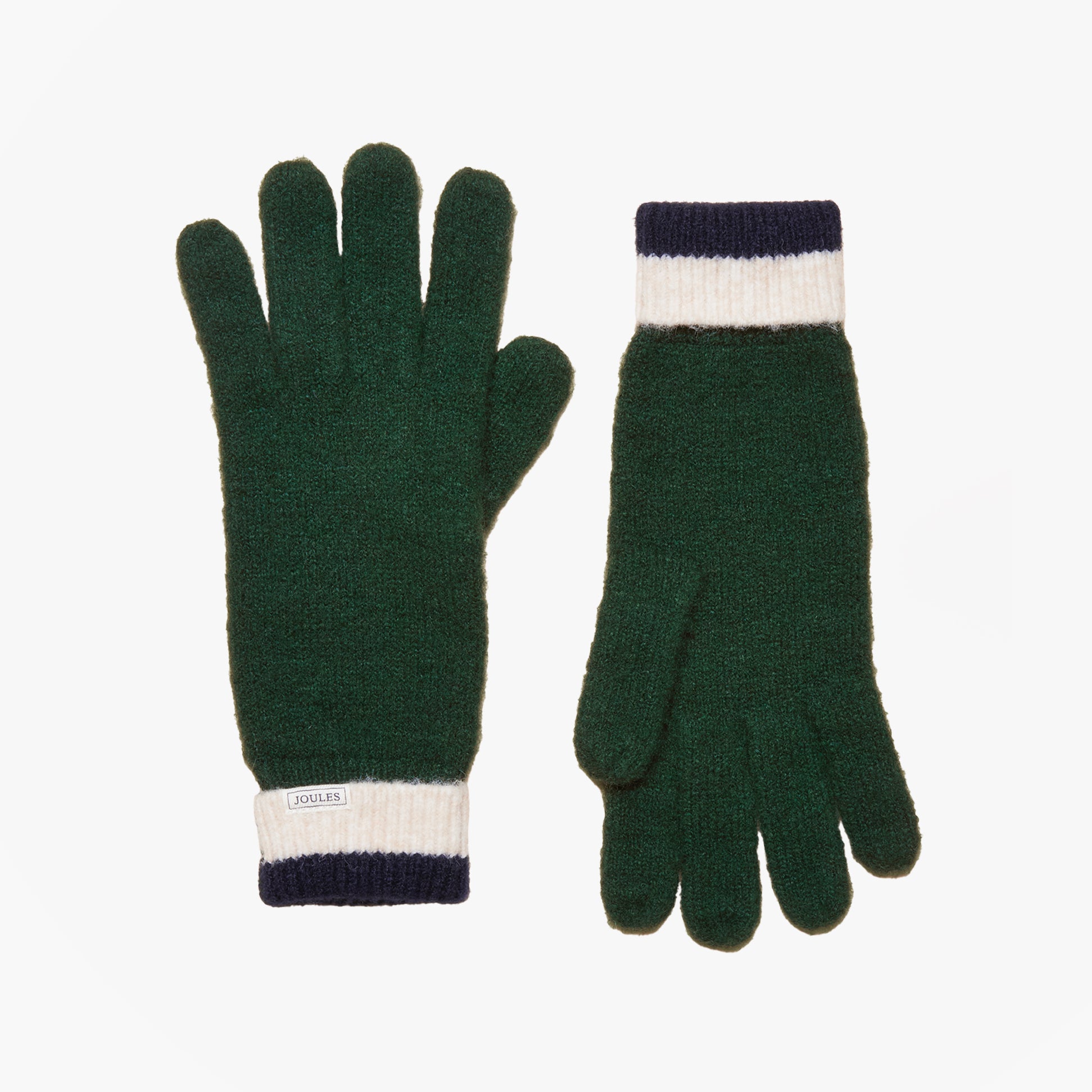 Joules Joules POPLEY STRIPE Womens Gloves Green/Navy