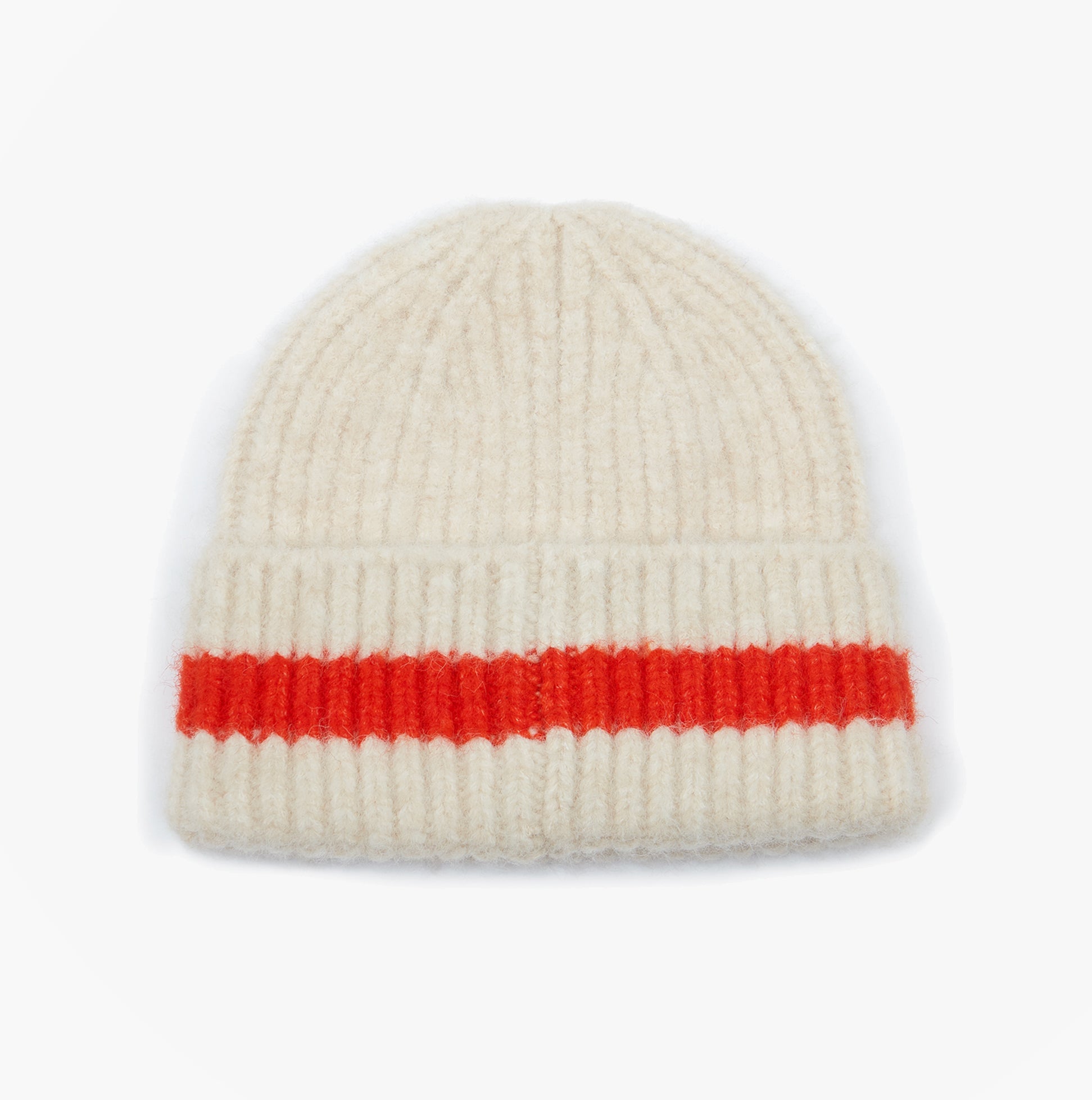 Joules POPLEY STRIPE Womens Beanie Orange/Neutral