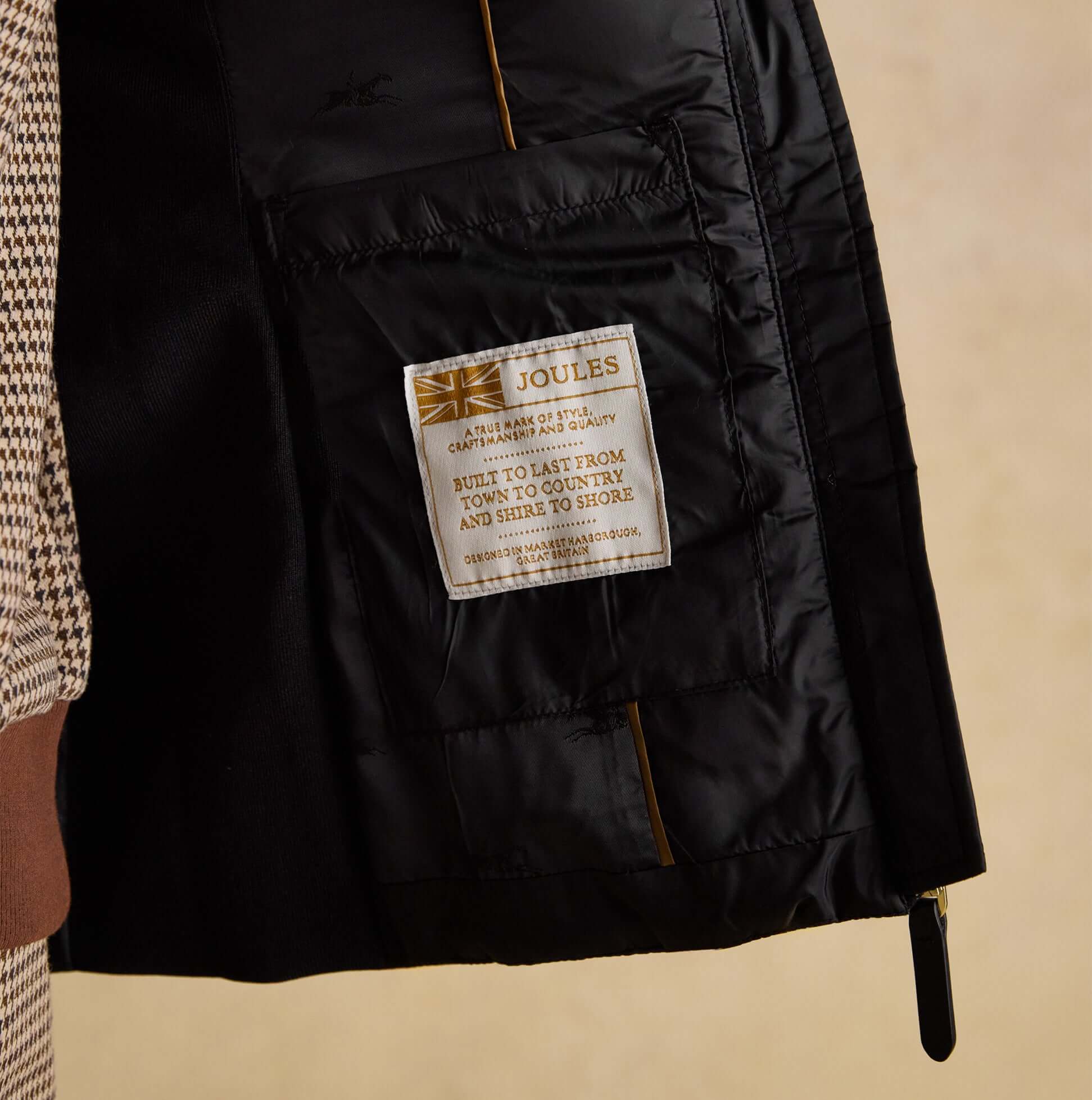 Joules BRAEMAR LUXE Womens Quilted Gilet Black